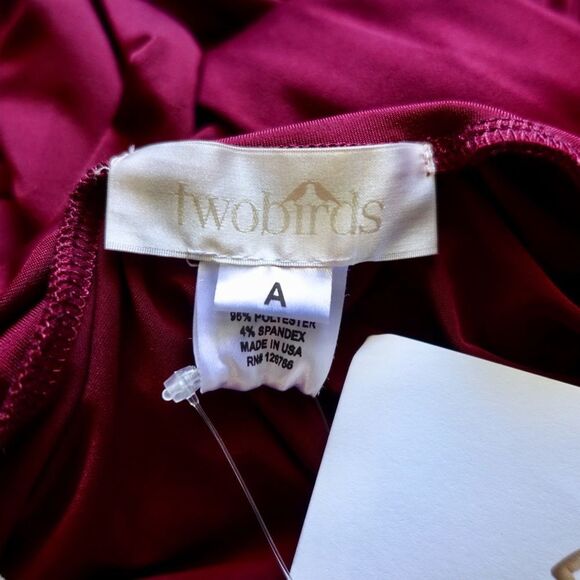 Anthropologie x BHLDN twobirds Ginger Convertible Maxi Dress Bordeaux - Picture 9 of 9